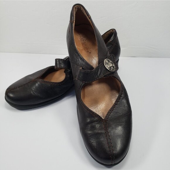 Sanita Women's Shoes Black Leather Mary Jane US10 Eur 41 - Picture 3 of 10